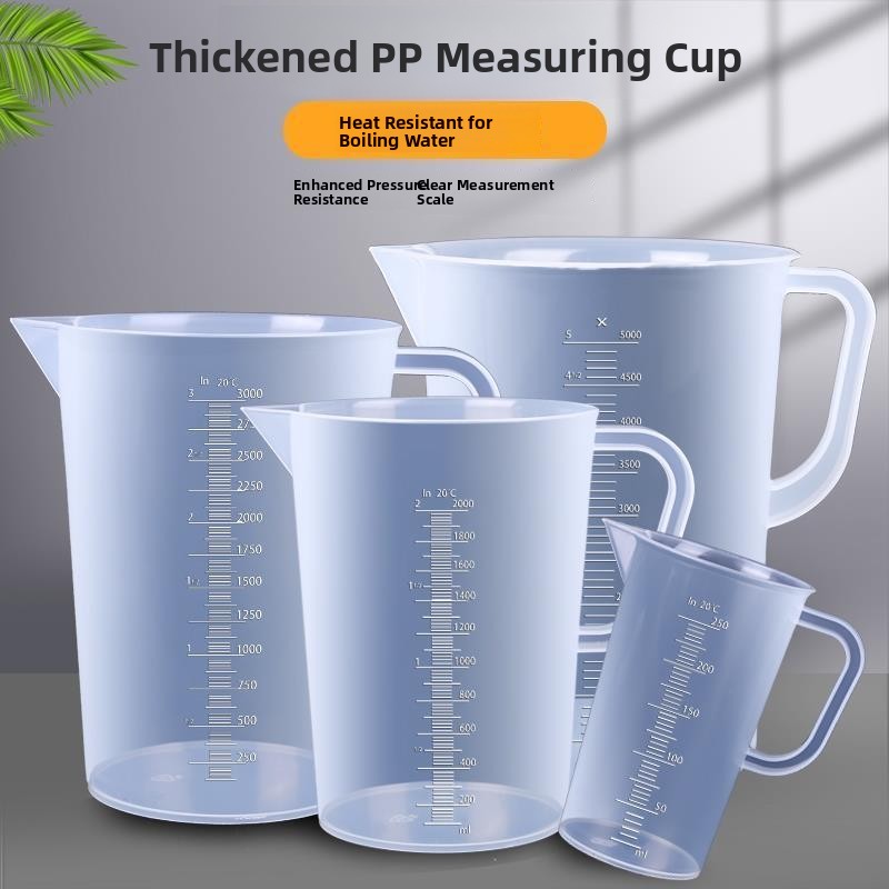 Kitchen Baking Containers - 6L Plastik Yağ Ölçüm Kabı Şeffaf
