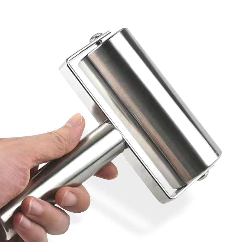 Kitchen Baking Machine - Paslanmaz Çelik Çift Başlı Oklava Yapışmaz