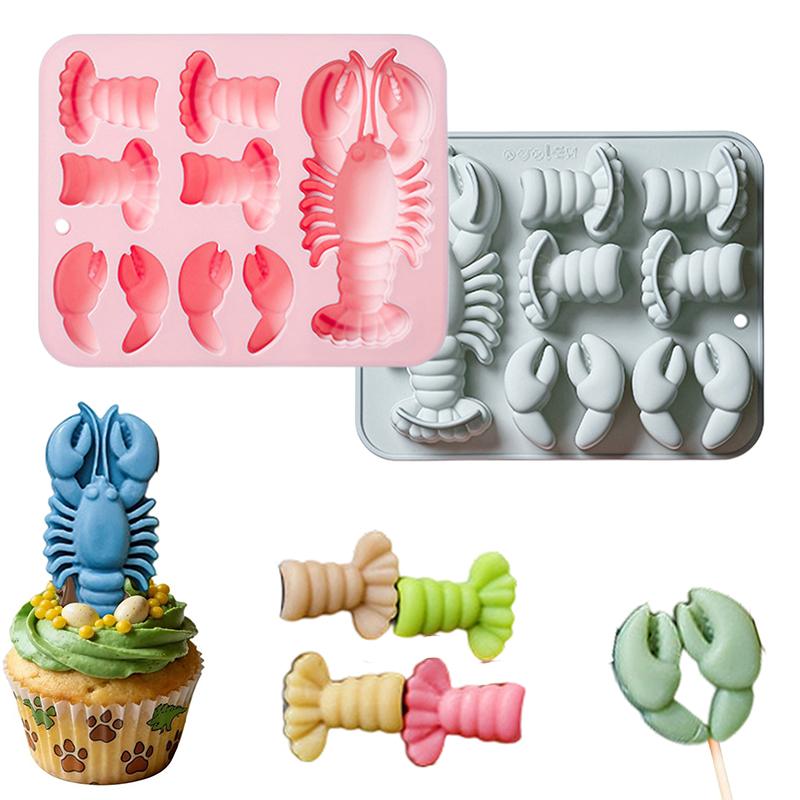 Kitchen Tools In Baking - Istakoz silikon çikolata kalıbı esnek pişirme