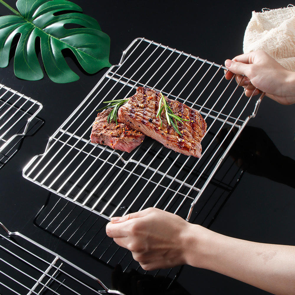 Kitchen Q - Paslanmaz Çelik Barbekü Örgü Mat Yeniden