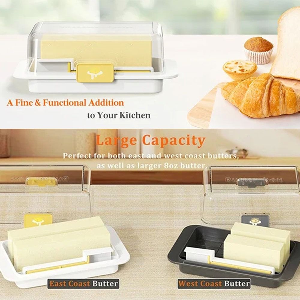 Şeffaf Kapaklı Tereyağı Saklam - Kitchen Baking Containers incelemesi ve fiyatı