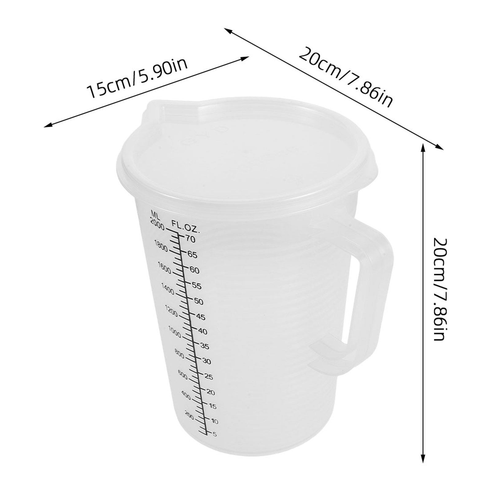 2.0L Ölçme Kapları Çift Tarafl - Kitchen Baking Containers incelemesi ve fiyatı