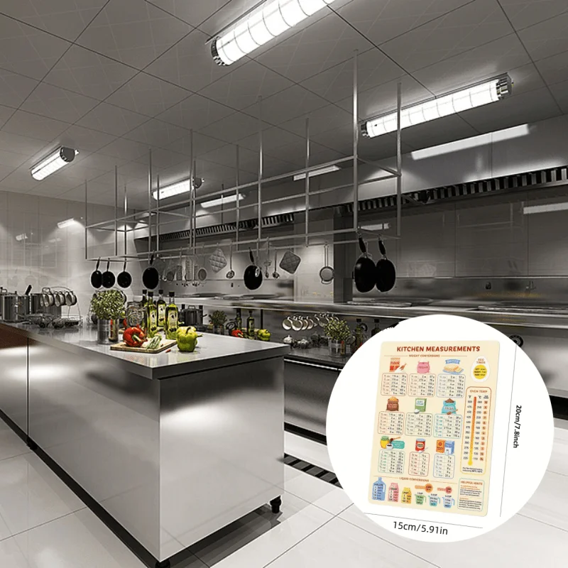 1PC Mutfak Dönüşüm Tablosu, Bu - Kitchen Baking Conversion Chart incelemesi ve fiyatı