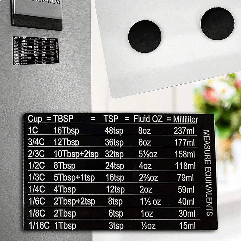 Mutfak Pişirme Manyetik Ölçüm  - Kitchen Baking Conversion Chart incelemesi ve fiyatı