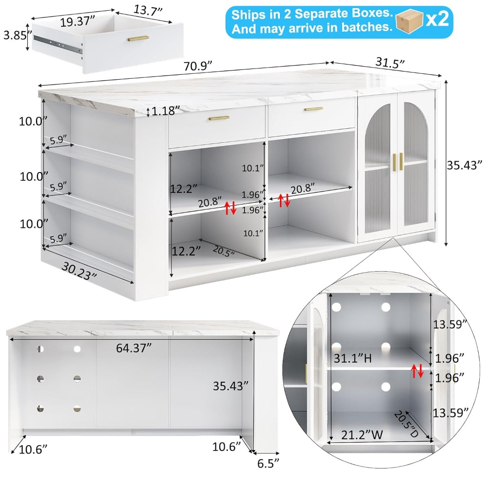 71 inçlik Depolama Alanlı Büyü - Kitchen Q incelemesi ve fiyatı