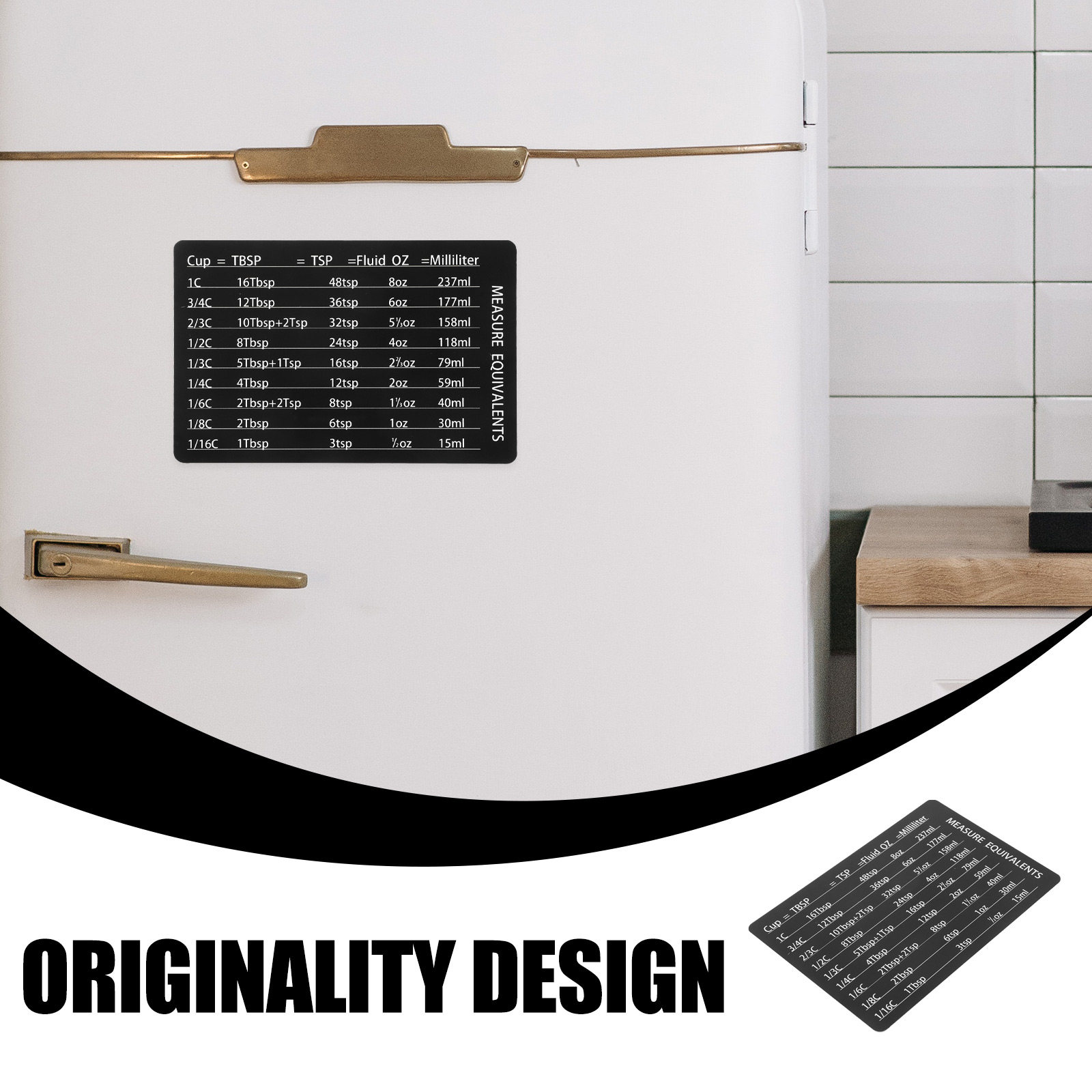 Mutfakta Pişirme İçin Kazınmış - Kitchen Baking Conversion Chart incelemesi ve fiyatı