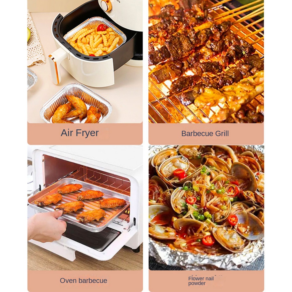 20CM hava fritöz alüminyum fol - Kitchen Baking Containers incelemesi ve fiyatı