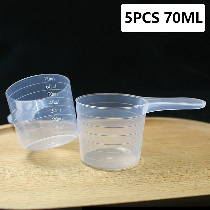 5 adet 70ML plastik ölçüm kabı - Kitchen Baking Containers incelemesi ve fiyatı