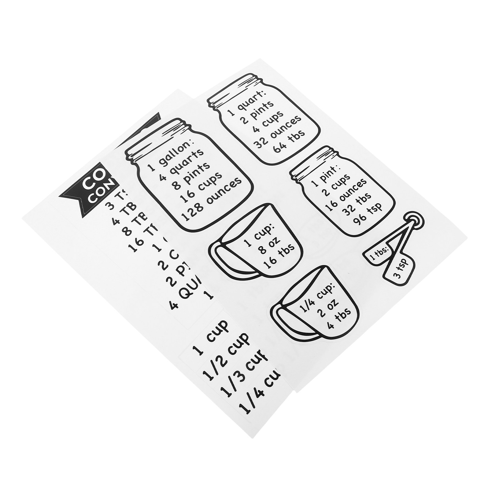 2 Adet Mutfak Ölçü Dönüştürme  - Kitchen Baking Conversion Chart incelemesi ve fiyatı