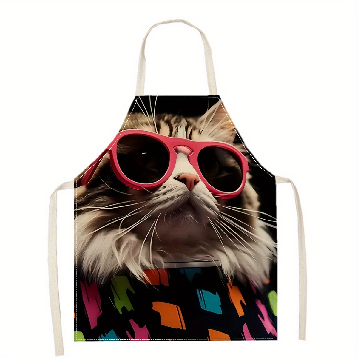Keten Önlük Komik Kedi Güneş G - Kitchen Baking Area Ideas incelemesi ve fiyatı